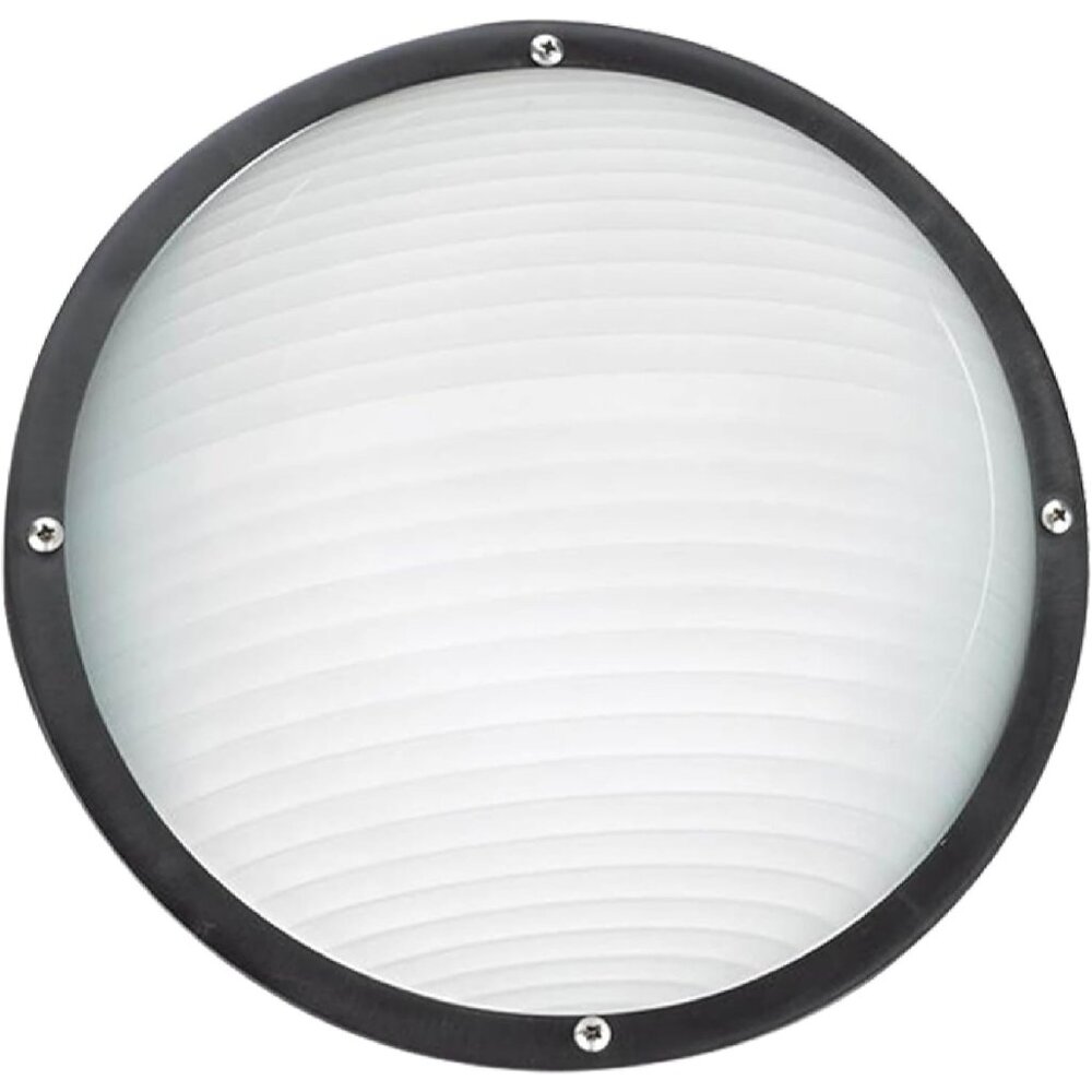 Sea Gull Bayside Outdoor Light Fixture Black Wall or Ceiling Mount 83057-12